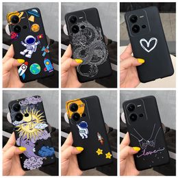 For Cover Vivo X80 Lite Case Vivo V2208 Cases 6.44" Shockproof Soft TPU Liquid Silicone Phone Back Case Vivo X80Lite 5G Paras