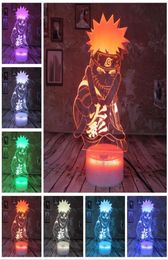 Japan Anime Figure Cool Adult 7 Colors Smart Change Night Light Boys Bedroom Table Decor Child Kids Teens Babys Christmas Toys Gifts2289019