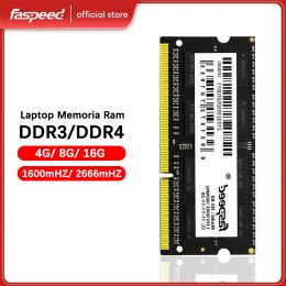 RAMs Faspeed Memoria Ram Notebook DDR4 DDR3 16GB 8GB 4GB 2666mhz 1600mhz CL19 CL11 PC4 PC3 Sodimm Laptop internal Memory Ram DDR 4