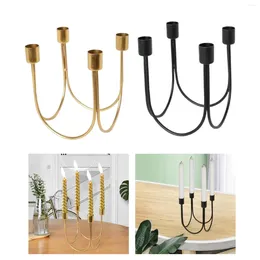 Candle Holders 4 Arms Taper Candelabras Table Centrepiece Metal Candlestick