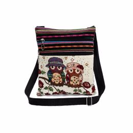 Popular Embroidered Owl Tote Bags Women Shoulder Bag Female Handbags Postman Package Gift Ladies Messenger Bags Tote wholesale