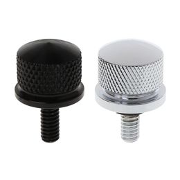 Wearproof Aluminium Alloy for SEAT Thumb Screws Bolts for Street Glide Motorcycle Black/Silver Screws Boltd