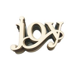 10pcs Wooden Letters "JOY" Unfinished Wood Letters for Crafts Cursive Alphabets