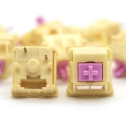 Keyboards KTT Mallo Pink Switch Tactile 5pin 55g For Mechanical Keyboard For GK61 GK64 GH60 RK61 RK878 Custom Backlit Keyboard For Gamer