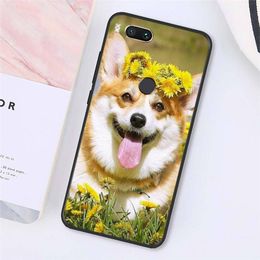 Cute corgi dog animal Phone Case For Xiaomi Redmi note 12 11 7 8 9 10 E s i T X note ultra X3 pro 5G 4G