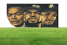 Wall Art Decor Legend Old School Biggie Smalls WuTang NWA Hip Hop Rap Star Canvas Painting Silk Poster3729217