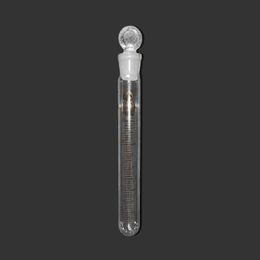 20ml Lab Clear Glass Test Tube Round Bottom Tube Vial With Push Cap School Lab Supplies