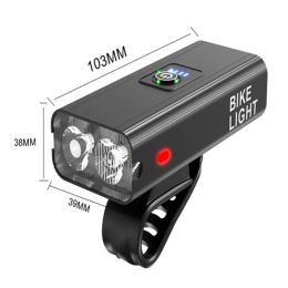 Bike Light USB Rechargeable T6 LED Bicycle Lights 6 Modes MTB Flashlight Bicycle Headlight Cycling Front Lamp bike accessories