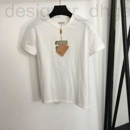 Men's T-Shirts designer 2024 Summer New Casual Style Fashion Heavy Industry Nail Bead Letter Patch Round Neck Short Sleeve T-shirt U0KR