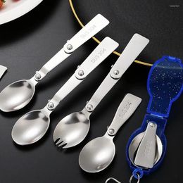 Spoons Rust-resistant Cutlery Set Heat-resistant Spoon Fork Portable Stainless Steel Spork For Outdoor Picnics Backpackers