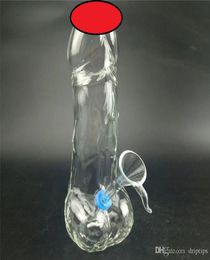 20CM The male penis Water Pipe High Quality Glass Bong With downstem CLEARANCE For Smoking in Stock4252703