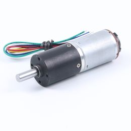 6V 3W Planetary Gear DC Gear Motor With Encoder Diameter 24mm Speed Measuring Code Disc 24GP-370B Adjustable speed CW CCW