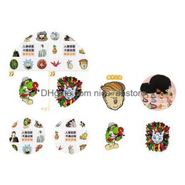 Pins, Brooches Pins Hat For Metal Decoration Accessories Vintage Style Suitable On Hats Drop Delivery Jewellery Dh6Hr
