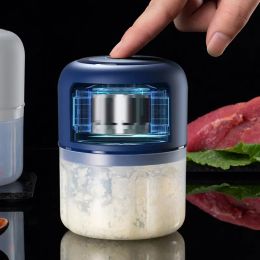 1 PCS Portable Electric Garlic Puree USB Rechargable Food Grinder Chilli Vegetable Crusher Masher Kitchen Accessories