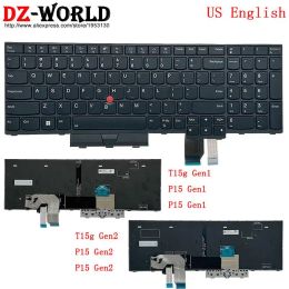 Keyboards US English Backlight Keyboard For Lenovo Thinkpad T15g P15 P17 Gen1 Gen2 5N20Z74859 5N20Z74822 5N20Z74785 5N21B44402 5N21B44328