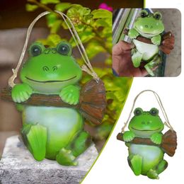 Garden Decorations Resin Frog Welcome Sign Statue For Sculpture Ornament Collectible Figurine Craft Small Statues