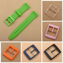 1Pcs New Plastic Watches Buckle For Swatch 16mm 19mm 20mm Watch Pin Buckle Wrist Watchband Accessories Colorful