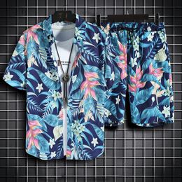 Summer Designers Casual Shirts Beach Shorts Suits 2 Pieces Sets Mens Womens Hawaii T Shirt Quick Drying Swimwear Pants Floral Print Tshirts Hawaiian Tracksuits M-3XL