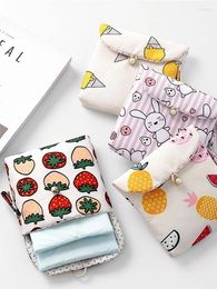 Storage Bags Girls Diaper Napkin Bag Sanitary Pads Package Coin Purse Jewelry Makeup Lips Organizer Pouch Case