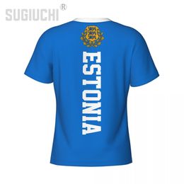 Tight Sports T-shirt Estonia Flag Estonians 3D For Men Women Tees jersey Clothes Soccer Football Fans Gift Patriotic T shirt