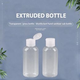 Storage Bottles 50pcs 5-100ml Plastic PET Flip Lid Lotion Wholesale Clear Cosmetic Sample Container Mini Travel Fill Vials Liquid Bottle