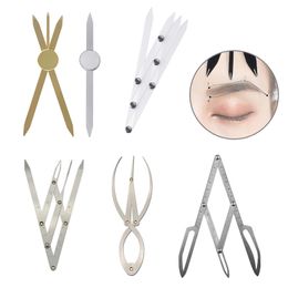 Permanent Makeup Eyebrow Measure Tattoo Positioning Eyebrow Stencils Golden Ratio Callipers Microblading Tattoo Eyebrow Tool 1pcs