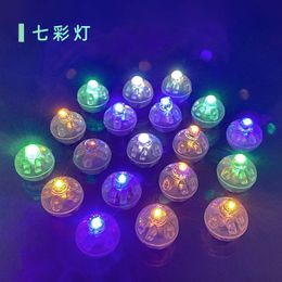 Miniature LED Flash/Monochrome Round Ball Lights Diy Dollhouse/Buiding Sand Table Scene Luminous Materials Accessory 10Pcs