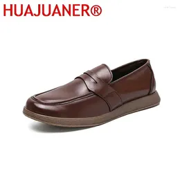 Casual Shoes High Quality Abiye Fashion Men Loafers Lightweight Soft Leather Moccasins Slip On Driving For
