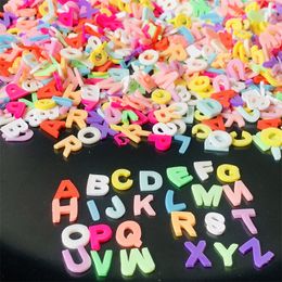 100g A-Z Letters Of Alphabet Polymer Clays Slices For DIY Crafts Plastic Klei Mud Particles For Slime Filler Accessories