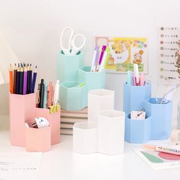 Large Capacity Desk Pen Holder Pencil Makeup Storage Box Desktop Organizer Stand Case School Office Stationery Desk Set A72968