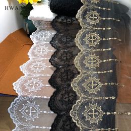 5yard Cross Lace Fabric Table Runner Skirt Christmas Easter Day Christian Catholicism Water Soluble Mesh Lolita Jewelry Party