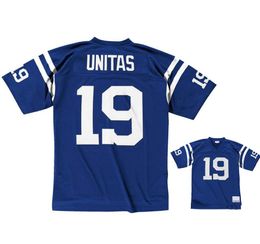 Stitched football Jerseys 19 Johnny Unitas 1967 mesh Legacy Retired retro Classics Jersey Men women youth S-6XL