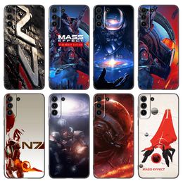 N7 Mass Effect Phone Case For Samsung Galaxy S20 S21 FE S22 Ultra S10 Lite S10E S9 S8 Plus S7 Edge Soft TPU Black Cover