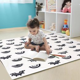 High Chair Food Catcher Mat Waterproof Splat Mat For Toddler Anti-Slip Dining Table Floor Rug Washable Portable Foldable