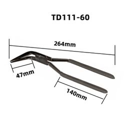 Folding edge pliers sheet metal pliers TD110 (straight head)-TD111 (45° bend)-TD112(90° bend)