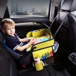 Car Child Seat Dining Tray Toy Storage Table Car Baby Safety Chair Tray Multi-functional Waterproof Small Table