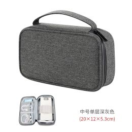 Portable Cable Storage Bag Digital USB Gadget Storage Pouch Dustproof Charger Plug Electronic Organiser Travel Accessories