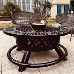Garden Cafe Patio Heaters Indoor Household Heating Furnace Balcony Courtyard Villa Brazier Outdoor Terrace Barbecue Grill Stove