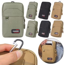 Military Single/double Layer Tactical Outdoor EDC Molle Bag Phone Pouch Waist Purse Wallet Pocket