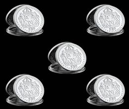 5pcs Scottsdale Mint Omnia Paratus Craft 1 Troy OZ Silver Plated Coin Collection With Hard Acrylic Capsule2132135