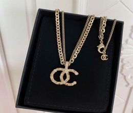 C family floating carved letter necklace plated with 18K Gold Xiaoxiang double layer Necklace xianggrandma clavicle chain can be e6105517