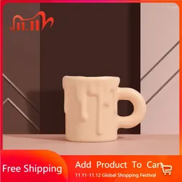 Mugs Bottle Personalized Funny Water Porcelain Handle Milk Cute Lid Kitchen Aesthetic Taza De Ceramica Coffee Cup Sets