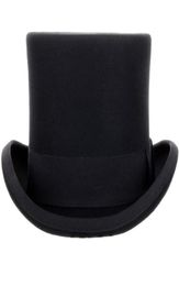 135cm high 100 Wool Top Hat Satin Lined President Party Men039s Felt Derby Black Hat Women Men Fedoras60241964522995