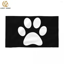 Towel White Print Cotton Animal Bathroom Shower Sports Yoga Towels