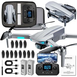 GPS Drones with Camera for Adults 4k, 50 Mins Flight Time Under 249g, 3800ft FPV Transmission, Brushless Motor, Max Speed 15m/s, Foldable Drone for Adults Beginners