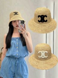 CELIES Sun hat High end cow goods Triumphal Arch thin Lafite grass fisherman basin womens summer breathable and sun proof big brimmed beach