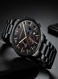 CRRJU Mens Watches Top Brand Luxury Sport Quartz All Steel Male Clock Military Camping Waterproof Chronograph Relogio Masculino ne9319681