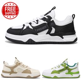 Free Shipping Men Women Running Shoes Low Lace-Up Breathable Khaki Green Black Mens Trainers Sport Sneakers GAI
