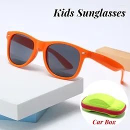 Sunglasses Children Classic Square Frame Boys Girls Trend Candy Colour Sun Glasses Outdoor Riding Goggle Shades For Kids