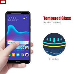 2PCS Tempered Glass For Huawei P30 P40 P20 Lite P20 Pro P50 Screen Protector For Huawei Y6p Y8p Y6 Y7 Y9 P Smart Z P Smart S
